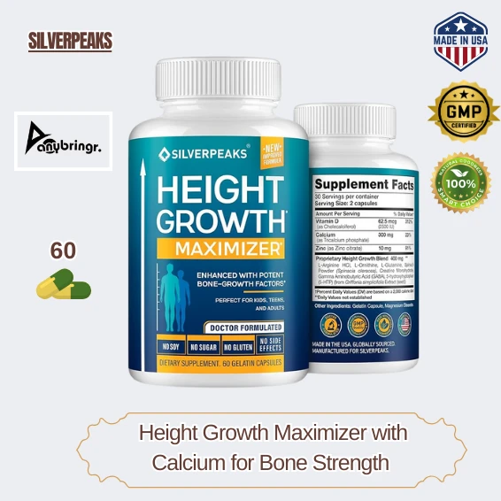 SILVERPEAKS Growth Capsules to Grow Taller Height Growth Maximizer