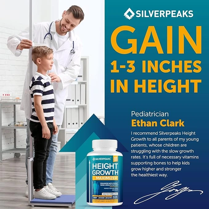SILVERPEAKS Growth Capsules to Grow Taller Height Growth Maximizer