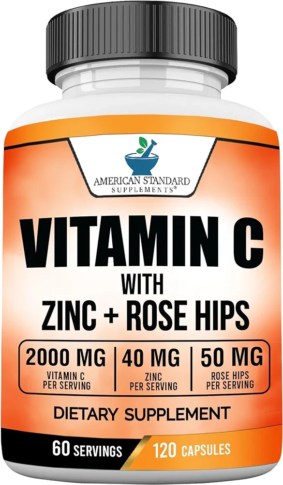 Supplements Vitamin C & Zinc-120 Capsules- Any Bringr