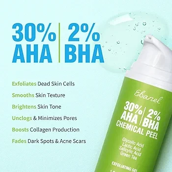 Ebanel 30% AHA 2% BHA Chemical Peel Exfoliant Gel