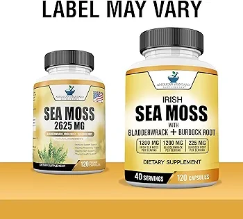 American Standard Supplements Irish Sea Moss - 120 Capsules