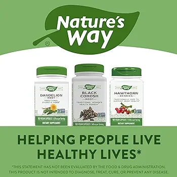 Nature's Way Black Cohosh Root - 180 Vegan Capsules