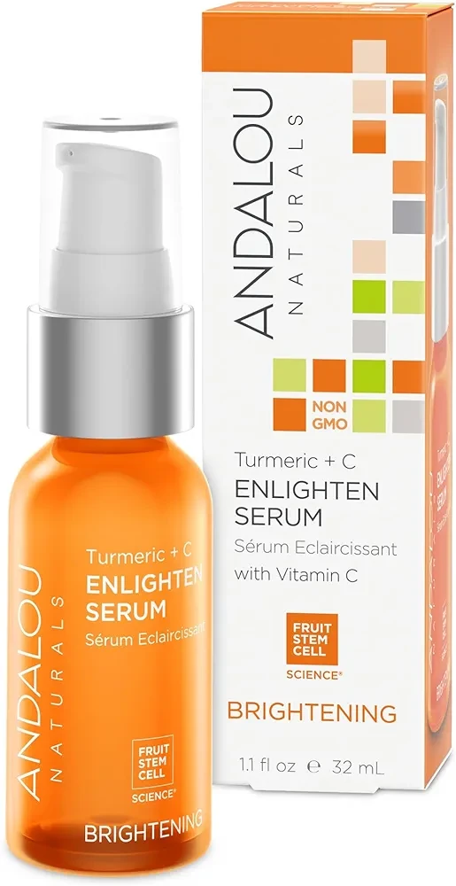 Andalou Naturals Turmeric + C Enlighten Serum, 1.1 Fl Oz.