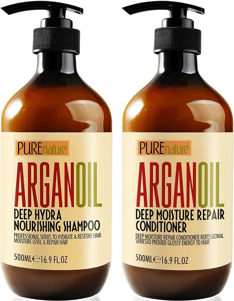 Argan Oil Shampoo and Conditioner Set - Moisturizing Sulfate Free