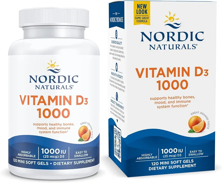 Nordic Naturals Vitamin D3 1000, Orange - 120 Mini Soft Gels