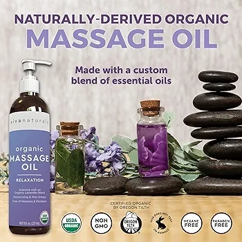 Viva Naturals Organic Massage Oil (8 fl. oz.)