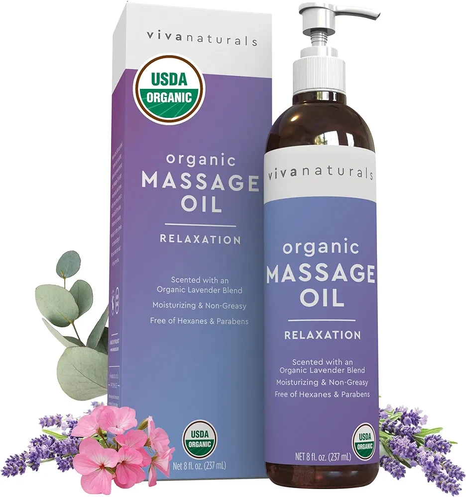 Viva Naturals Organic Massage Oil (8 fl. oz.)