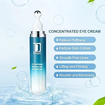 5% Caffeine Eye Serum and Under Eye Roller Cream