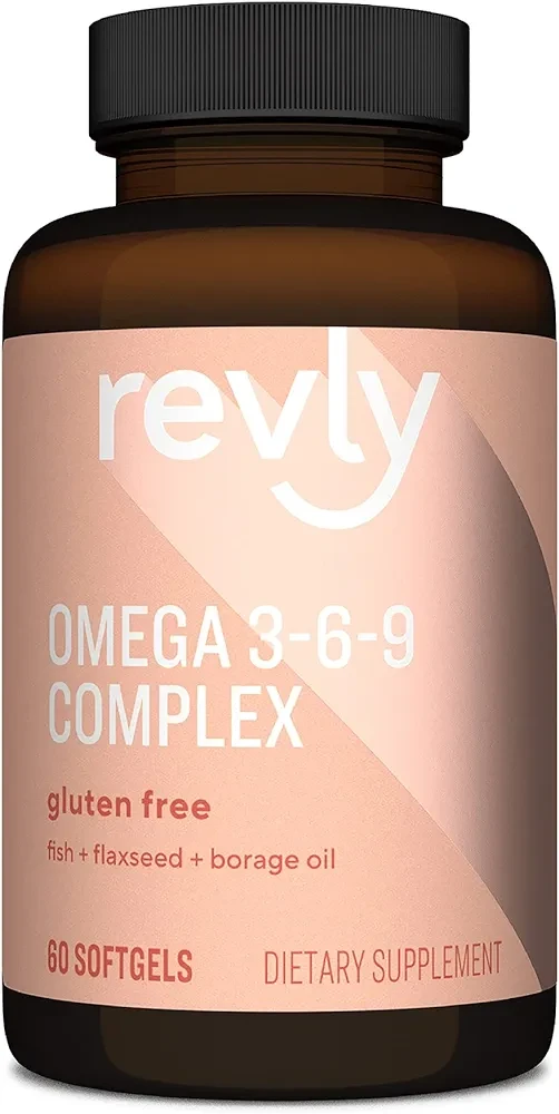 Amazon Brand - Revly Omega 3-6-9 Complex of Fish - 60 Softgels