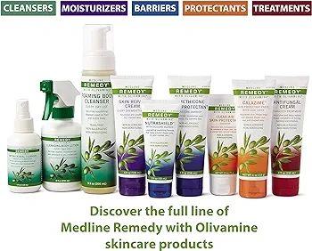 Medline Remedy Olivamine 4 Ounce Calazime Skin Protectant Paste Cream