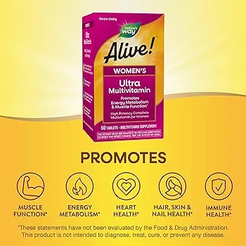 Nature's Way Alive! Women's Daily Ultra Multivitamin - 60 Tablets