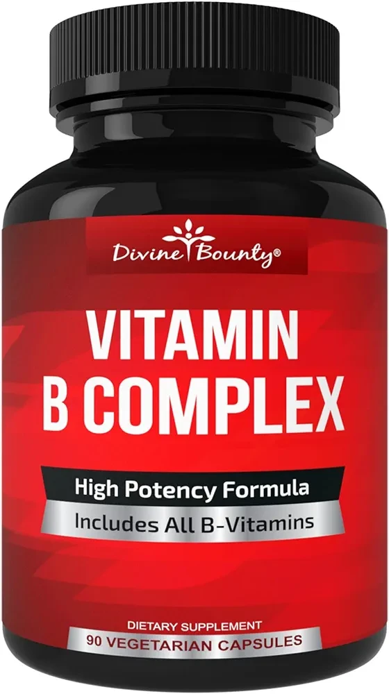 Divine Bounty Super B Complex Vitamins - 90  Capsules