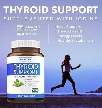 Thyroid Health Supplement for Women and Men - 60 Day Supply