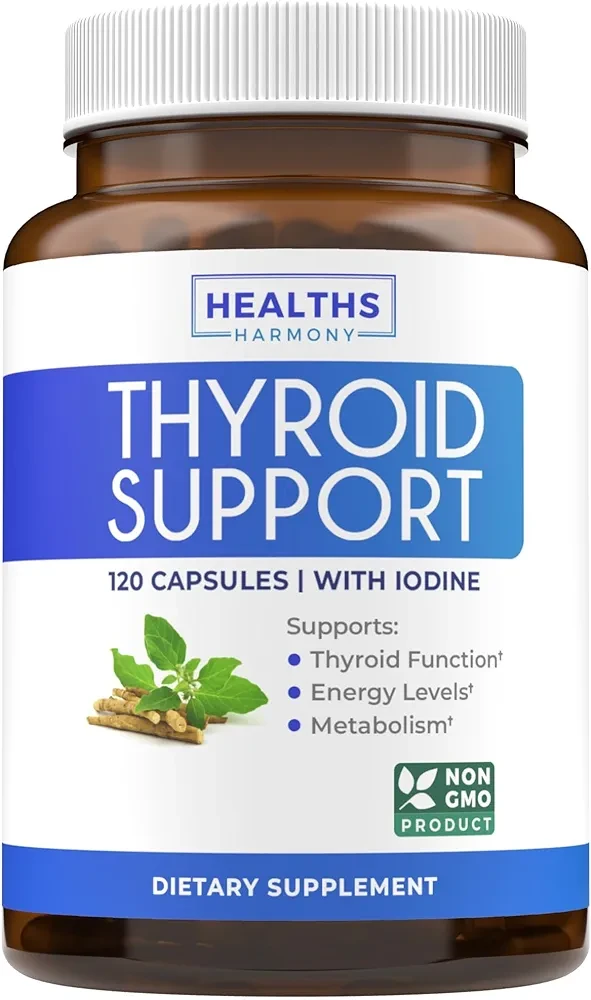 Thyroid Health Supplement for Women and Men - 60 Day Supply