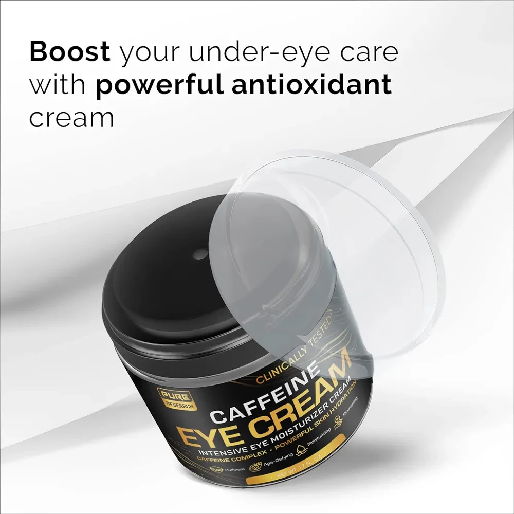 Caffeine Eye Cream For Anti Aging, Dark Circles, Bags, Puffiness