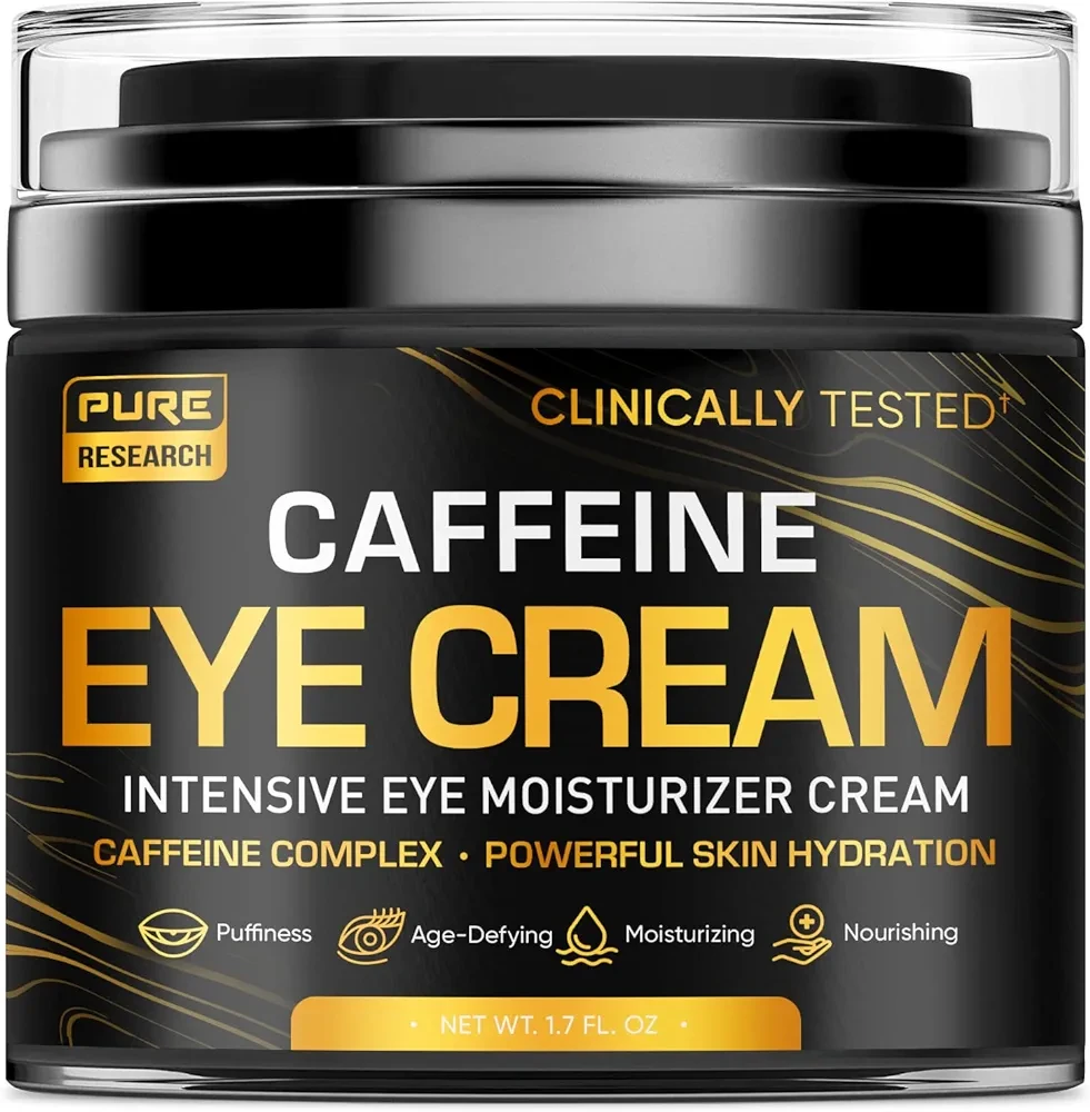 Caffeine Eye Cream For Anti Aging, Dark Circles, Bags, Puffiness