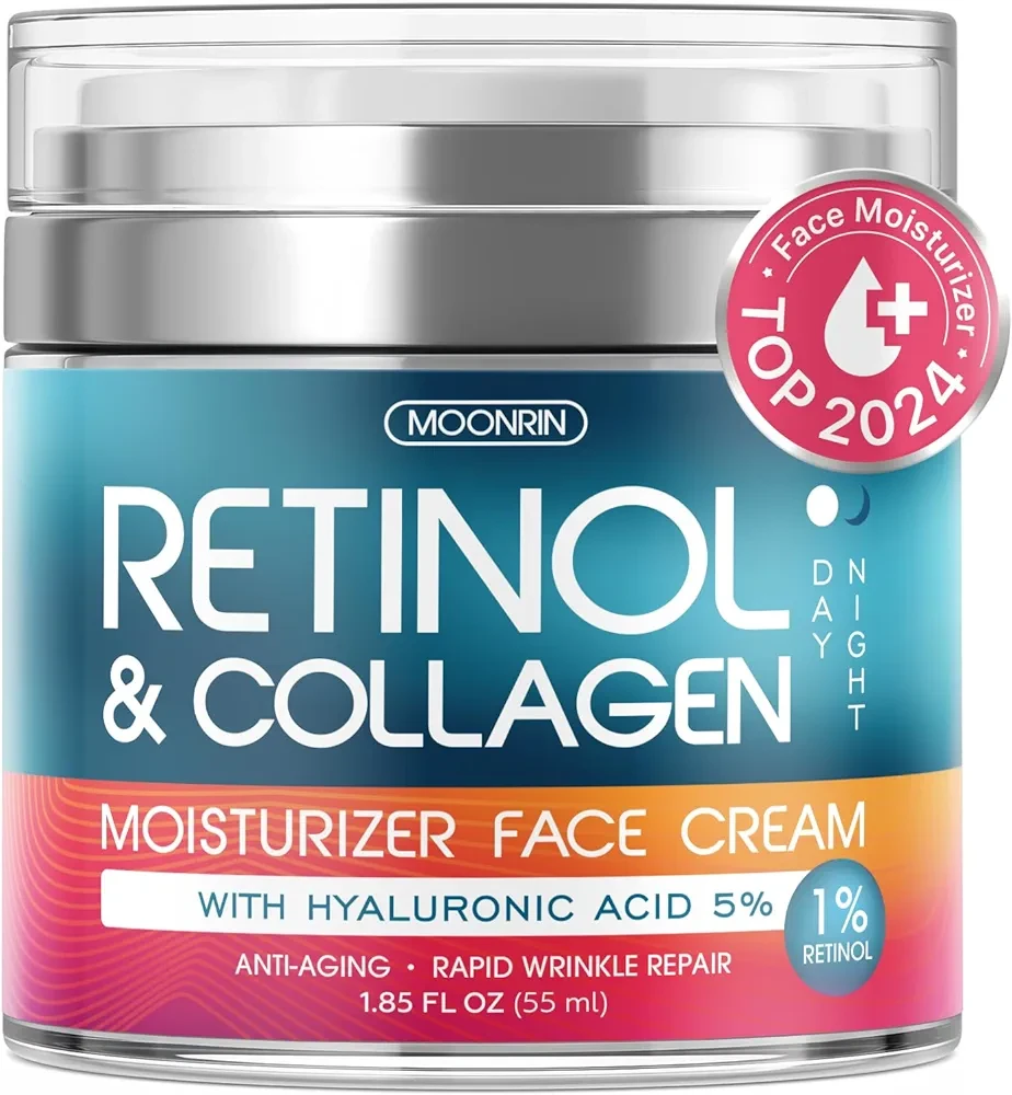 Retinol Cream for Face, Day-Night Anti-Aging Moisturizer