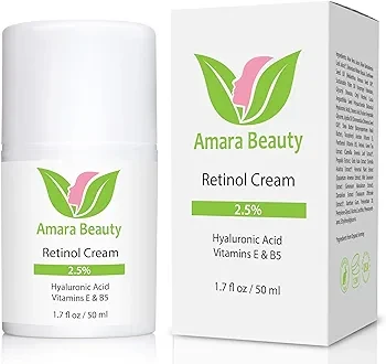 Retinol Cream for Face with Hyaluronic Acid & Vitamins E & B5