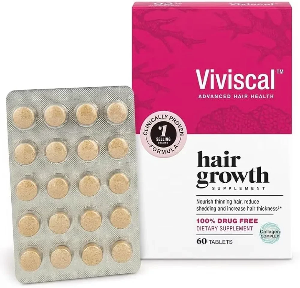 Viviscal Hair Growth Supplements for Women, 60 Count