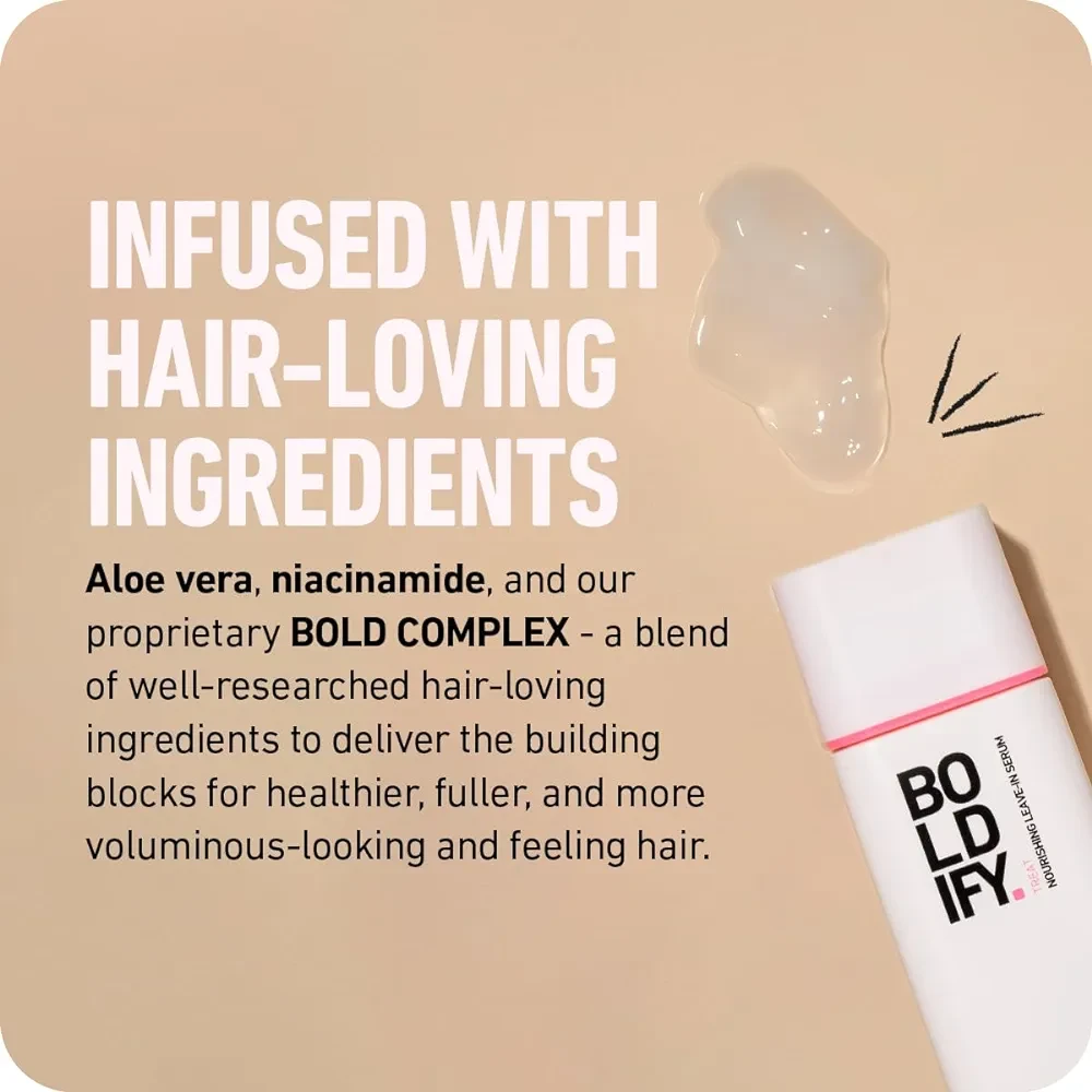 Boldify Leave In Conditioner - Lightweight Thermal Protection to 450F