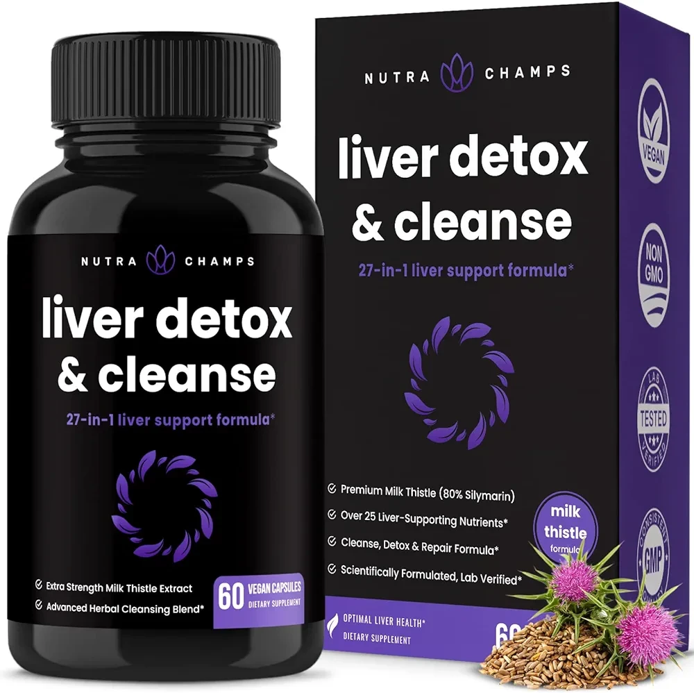 Liver Cleanse Detox & Repair Formula | 20+ Herbs, 60 Capsules