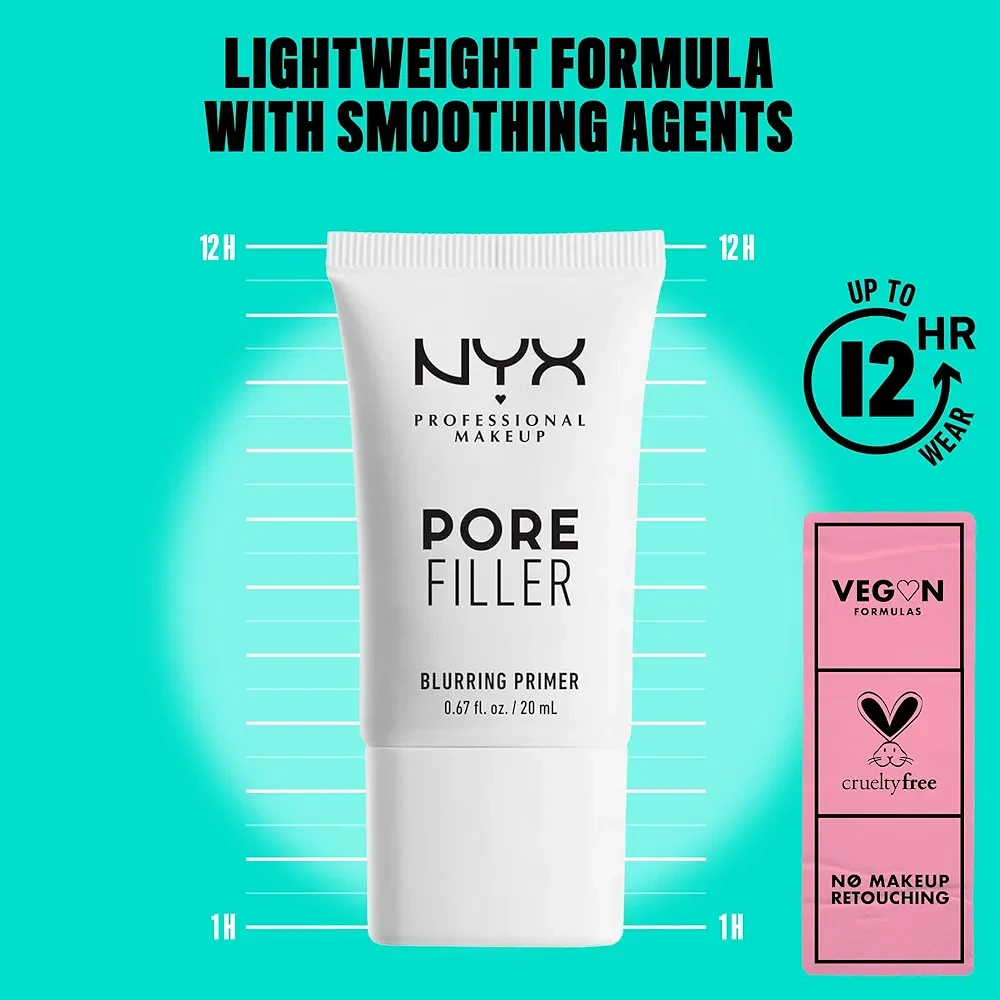 NYX PROFESSIONAL MAKEUP Pore Filler Blurring Primer, Vegan Face Primer