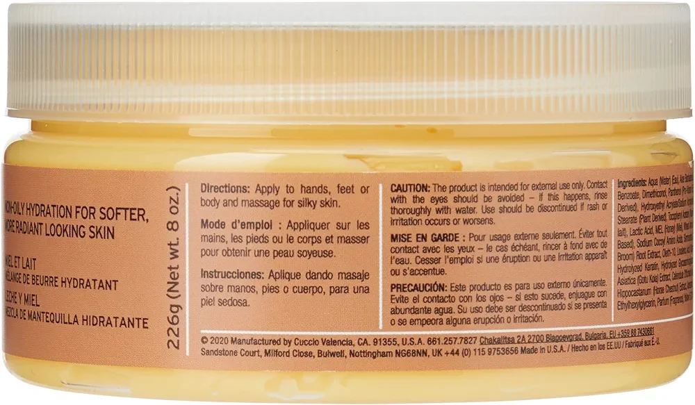 Cuccio Naturale Butter Blends - Milk & Honey - 8 Oz