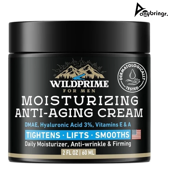 Men's Face Moisturizer Cream, Anti Aging & Wrinkle - Made in USA, 2oz