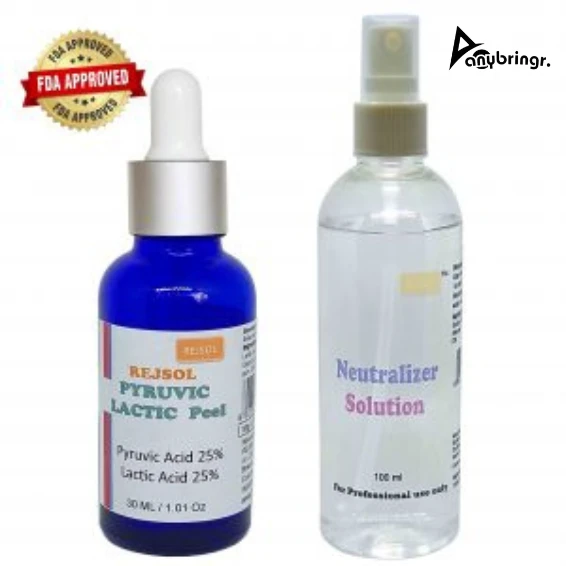 Pyruvic Lactic Peel 30ML Pyruvic Acid 25%, Lactic Acid 25%.