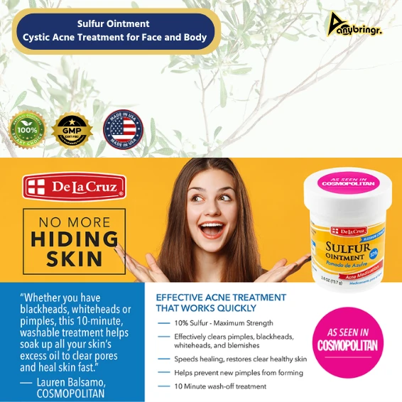 Sulfur Ointment - Cystic Acne Treatment for Face and Body