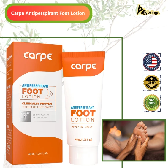 A dermatologist Carpe Antiperspirant Foot Lotion