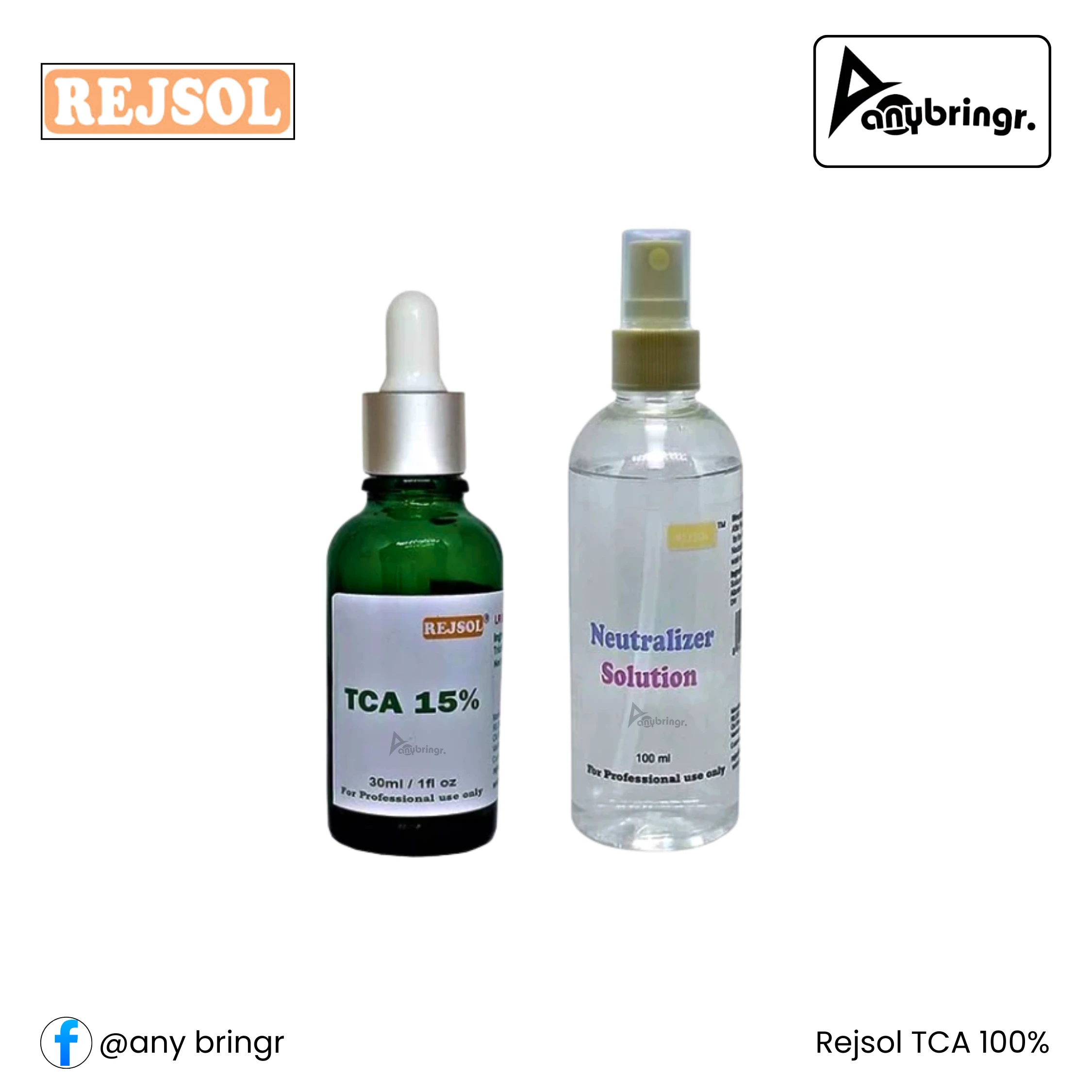 Rejsol TCA Skin Peel 15% with Neutralizer