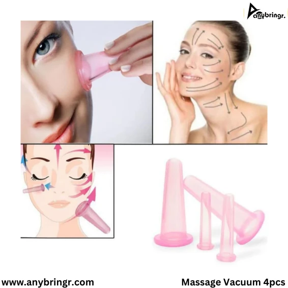 4 Pcs Massage Vacuum Cupping Set Silicone  BD Price