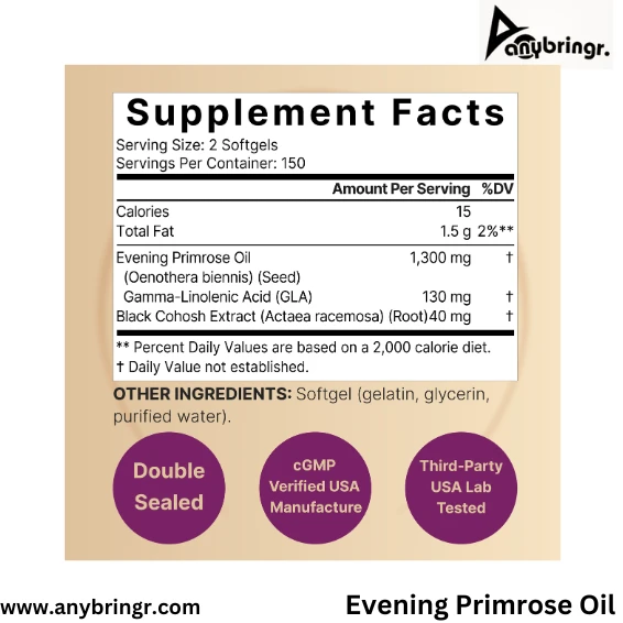 NatureBell Evening Primrose Oil with Black Cohosh BD Price