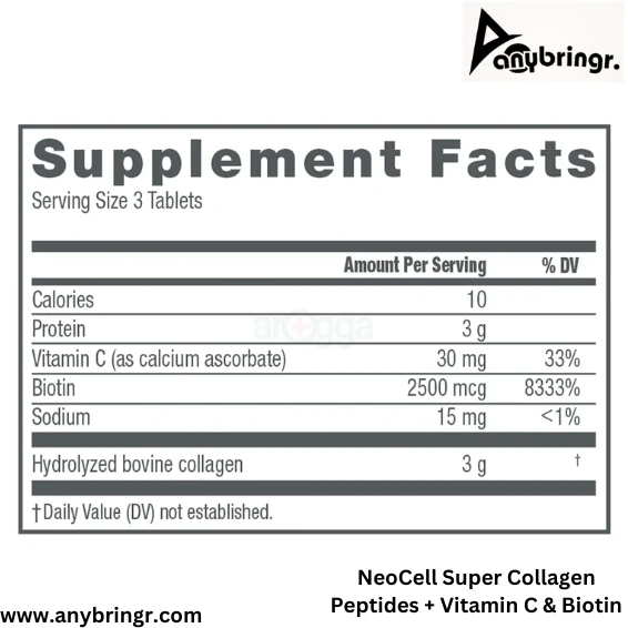 NeoCell Super Collagen Peptides Supplement | 180pcs Tablets BD Price