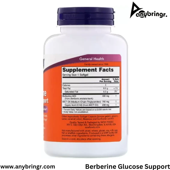 NOW Berberine Glucose Support 90 Capsules