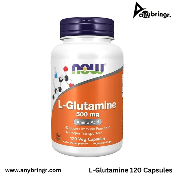 NOW L-Glutamine 500MG - 120 Vegan Capsules