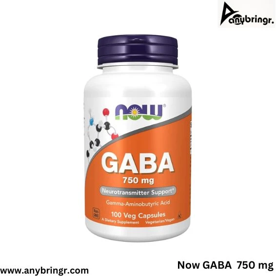 NOW Foods GABA 750 mg |  100 Vegan Capsules