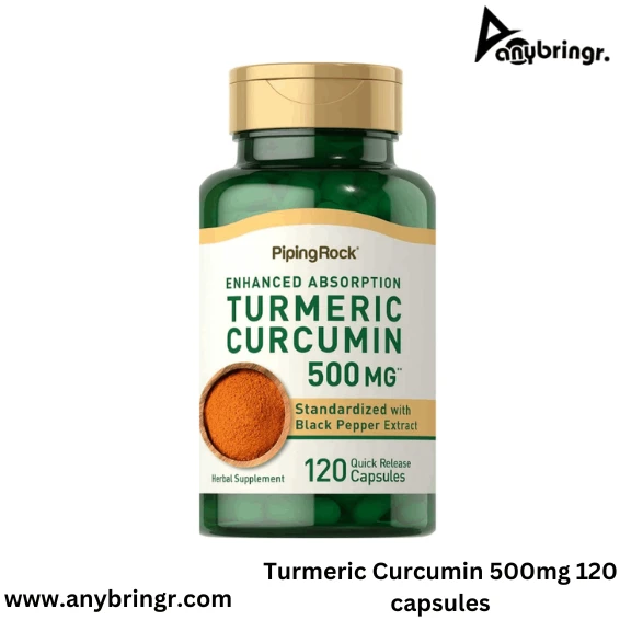 Standardized Turmeric Curcumin 500 mg, 120 Quick Release Capsules