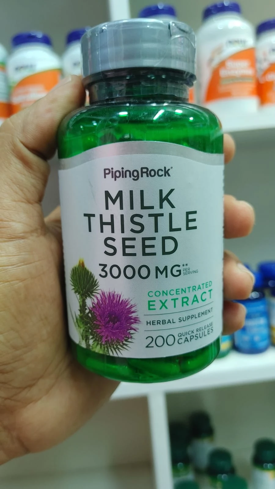 Piping Rock Milk Thistle 3000mg  200 Capsules