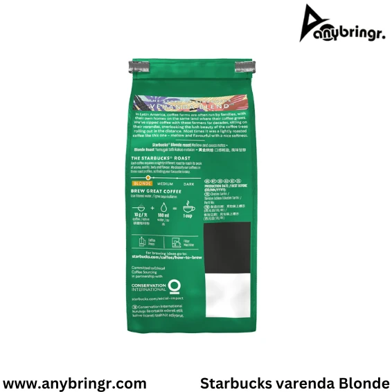 Starbucks Veranda Blend Blonde Roast Ground Coffee | 200g  1pcs