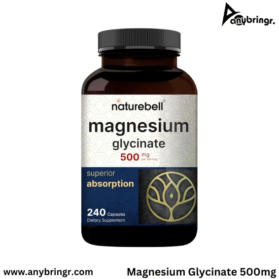 Naturebell Magnesium Glycinate 500mg | 240 Capsules