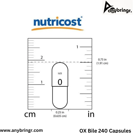 Nutricost Ox Bile  125mg - 240 Capsules