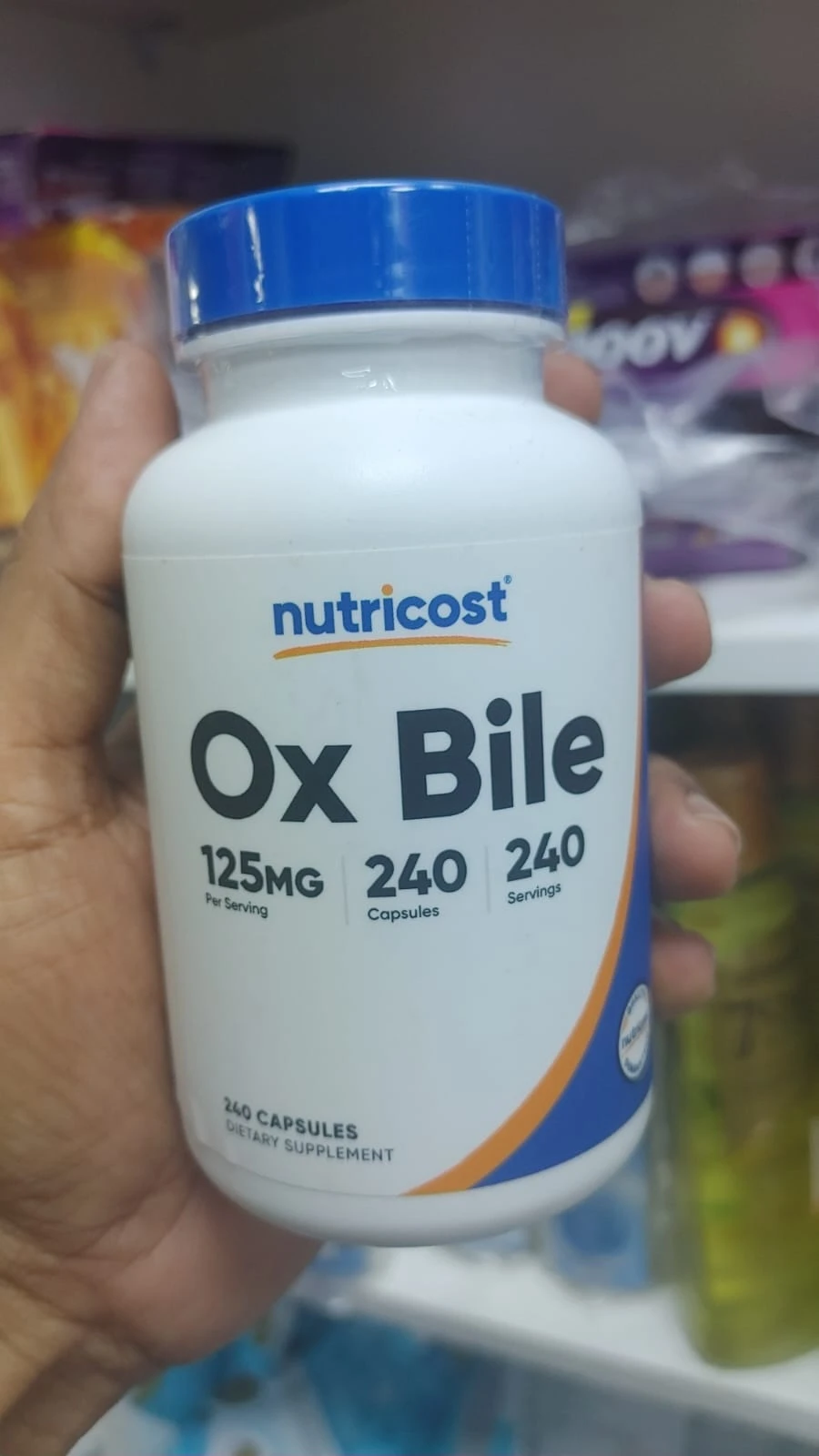 Nutricost Ox Bile  125mg - 240 Capsules